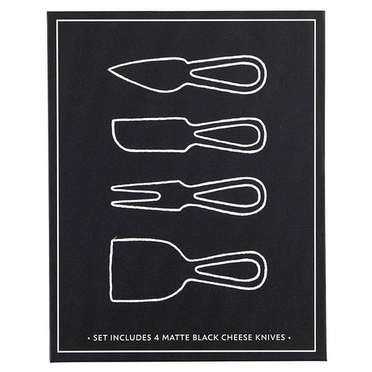 Matte Black Cheese Knives