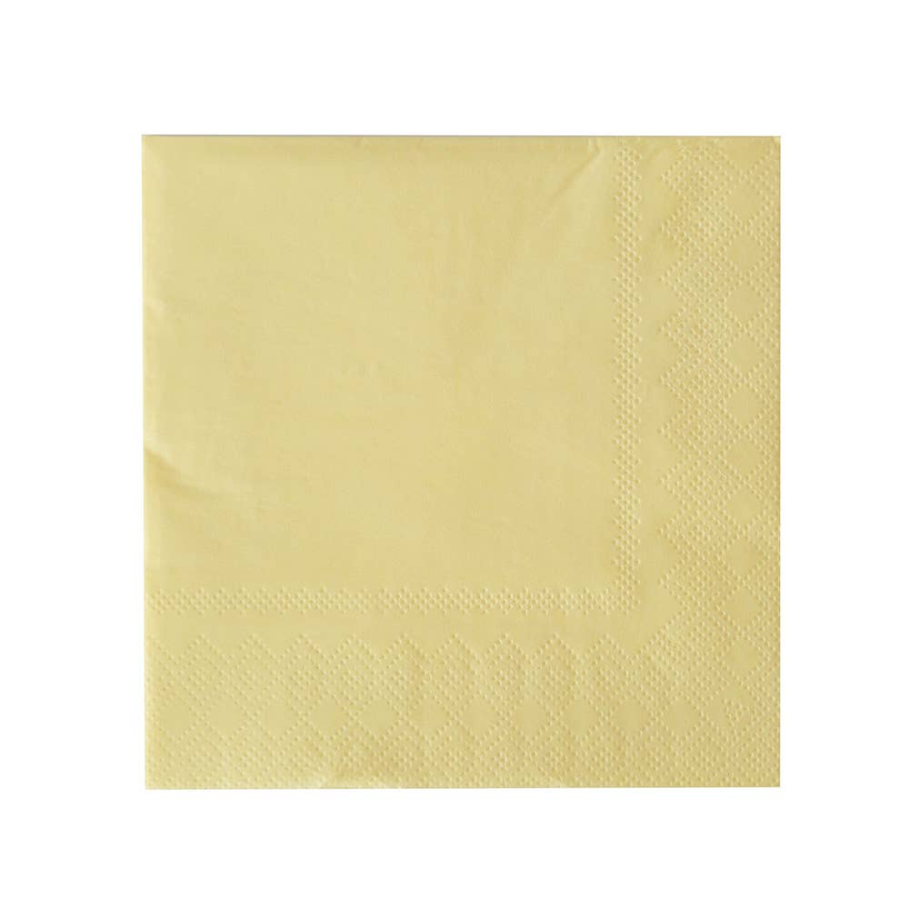 Shade Collection Lemon Color Large Paper Napkins, Pack of 8- Favorite Little Things