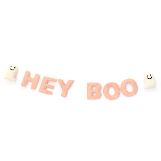 Hey Boo Halloween Felt Garland