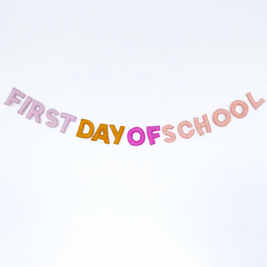 First Day of School Felt Banner - Favorite Little Things Co