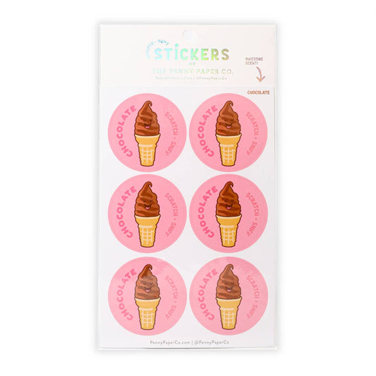 Chocolate Scented Scratch and Sniff Stickers - Favorite Little Things Co