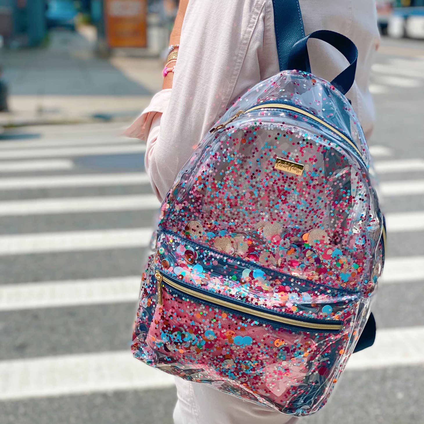 Essentials Confetti Clear Fashion Backpack - Favorite Little Things Co
