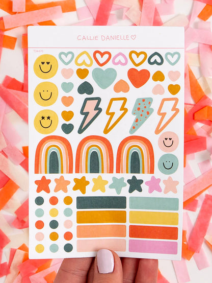 Fun Icons Sticker Sheet - Favorite Little Things Co