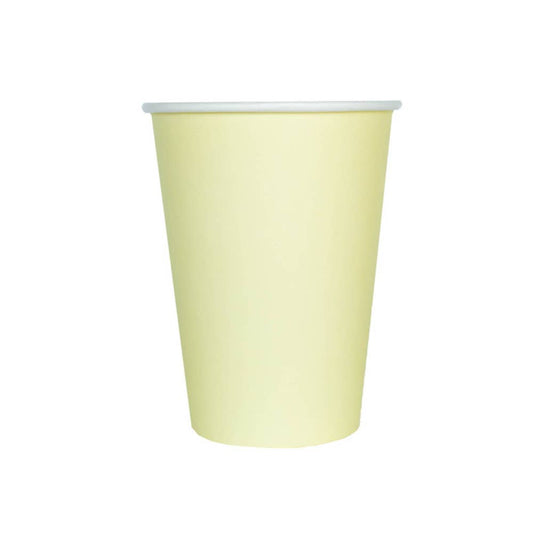 Shade Collection Lemon Color Paper Cups, Pack of 8- Favorite Little Things