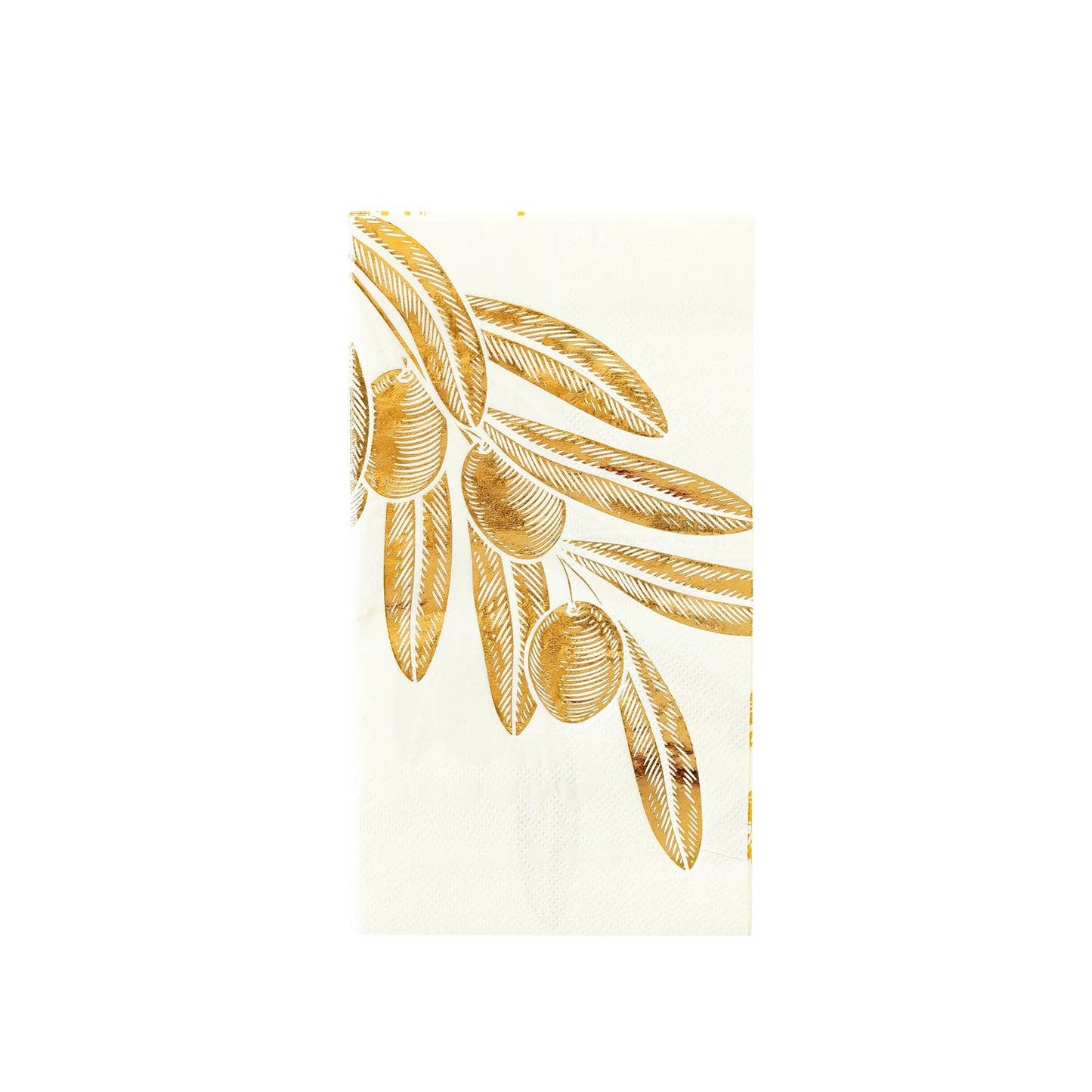 Gold Foiled Olive Paper Dinner Napkins - Favorite Little Things Co