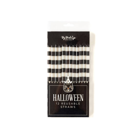 Vintage Halloween Reusable Straws