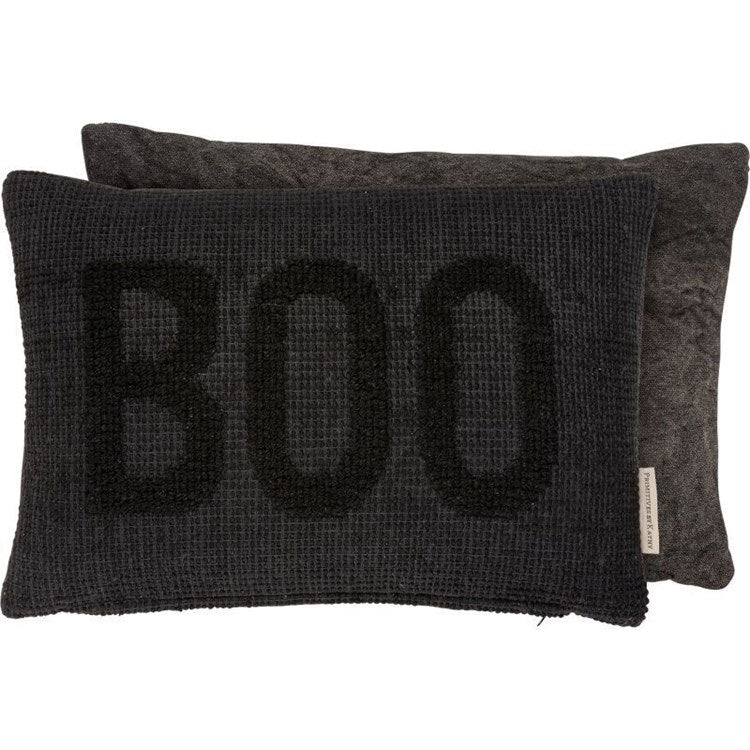 Black on Black Boo Pillow - Favorite Little Things Co