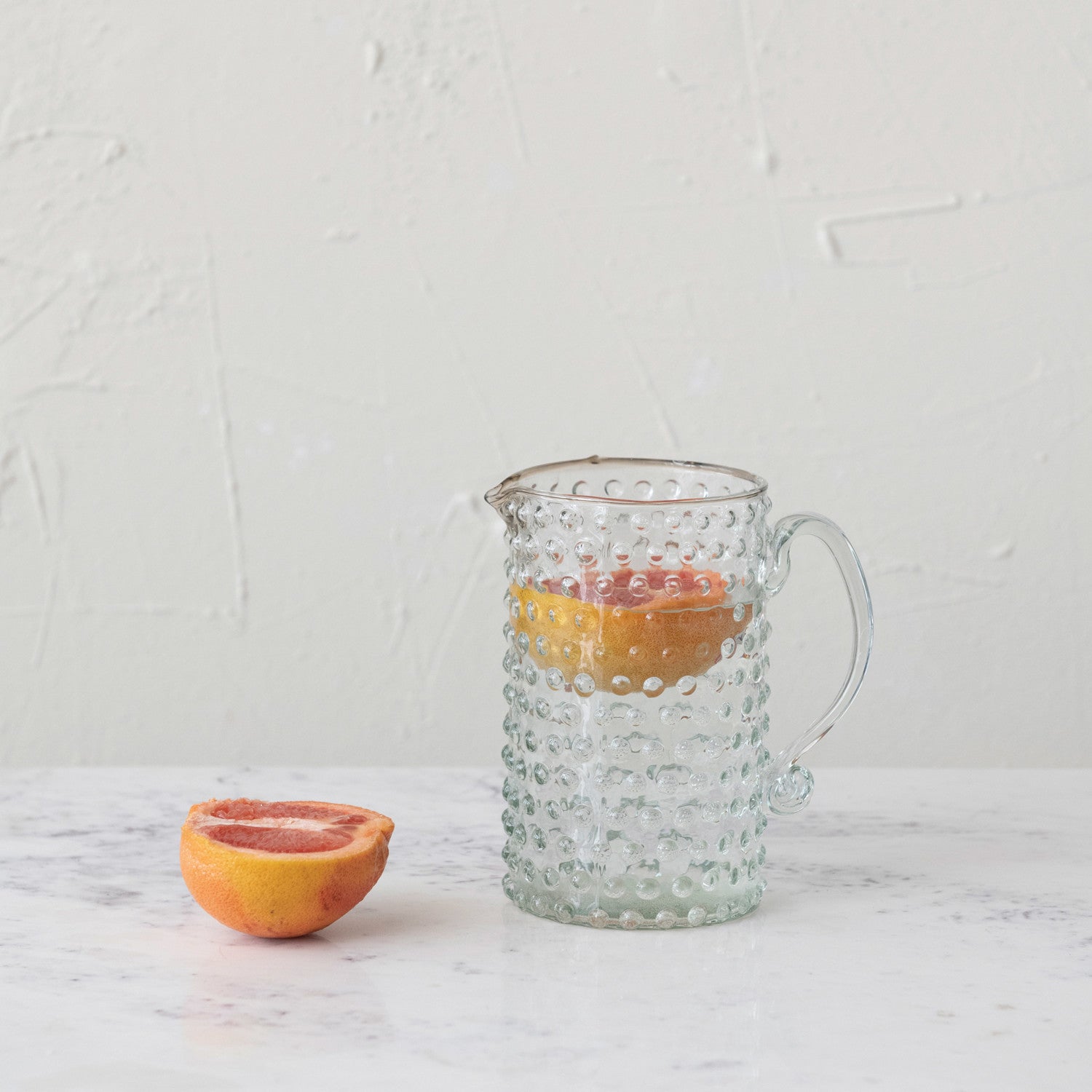 Hand-Blown Glass Hobnail Pitcher - Favorite Little Things Co