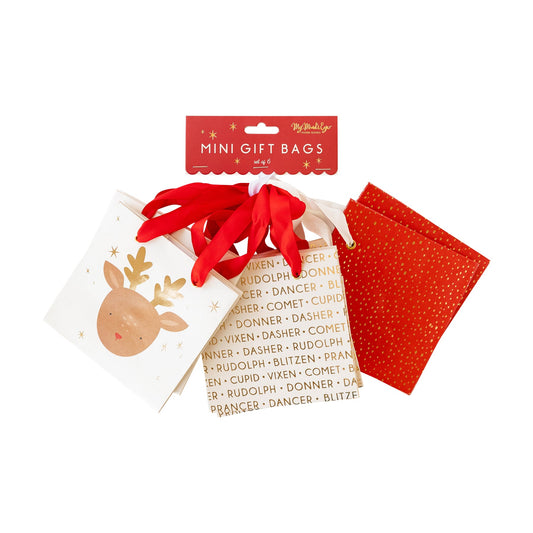 Reindeer Mini Gift Bag Set