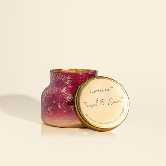 Capri Blue Tinsel & Spice Glimmer Petite Jar, 8 oz
