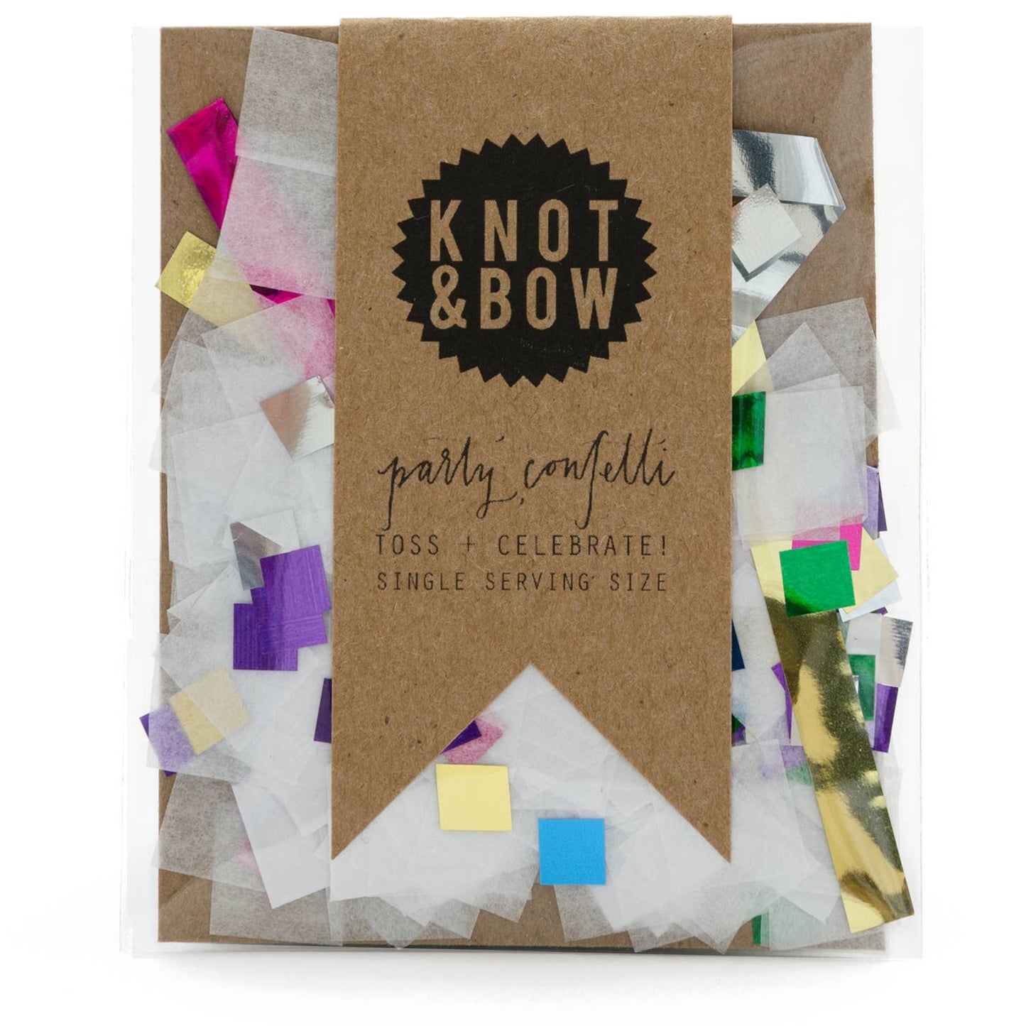 White with Metallic & Colors Confetti Pack