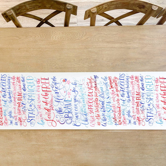 Star-Spangled Banner Table Runner 96"