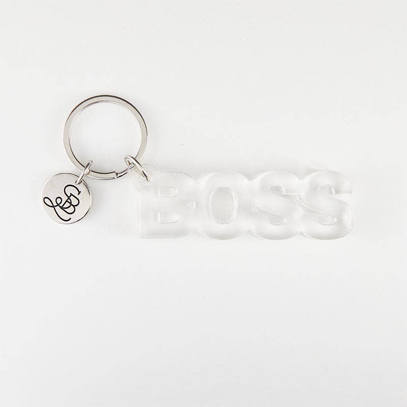 Clear Acrylic Boss Keychain - Favorite Little Things Co