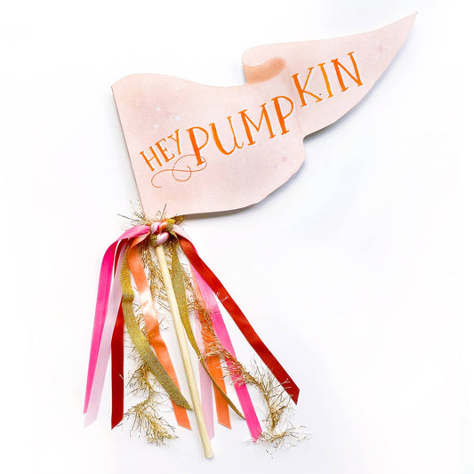 Hey Pumpkin Party Pennant