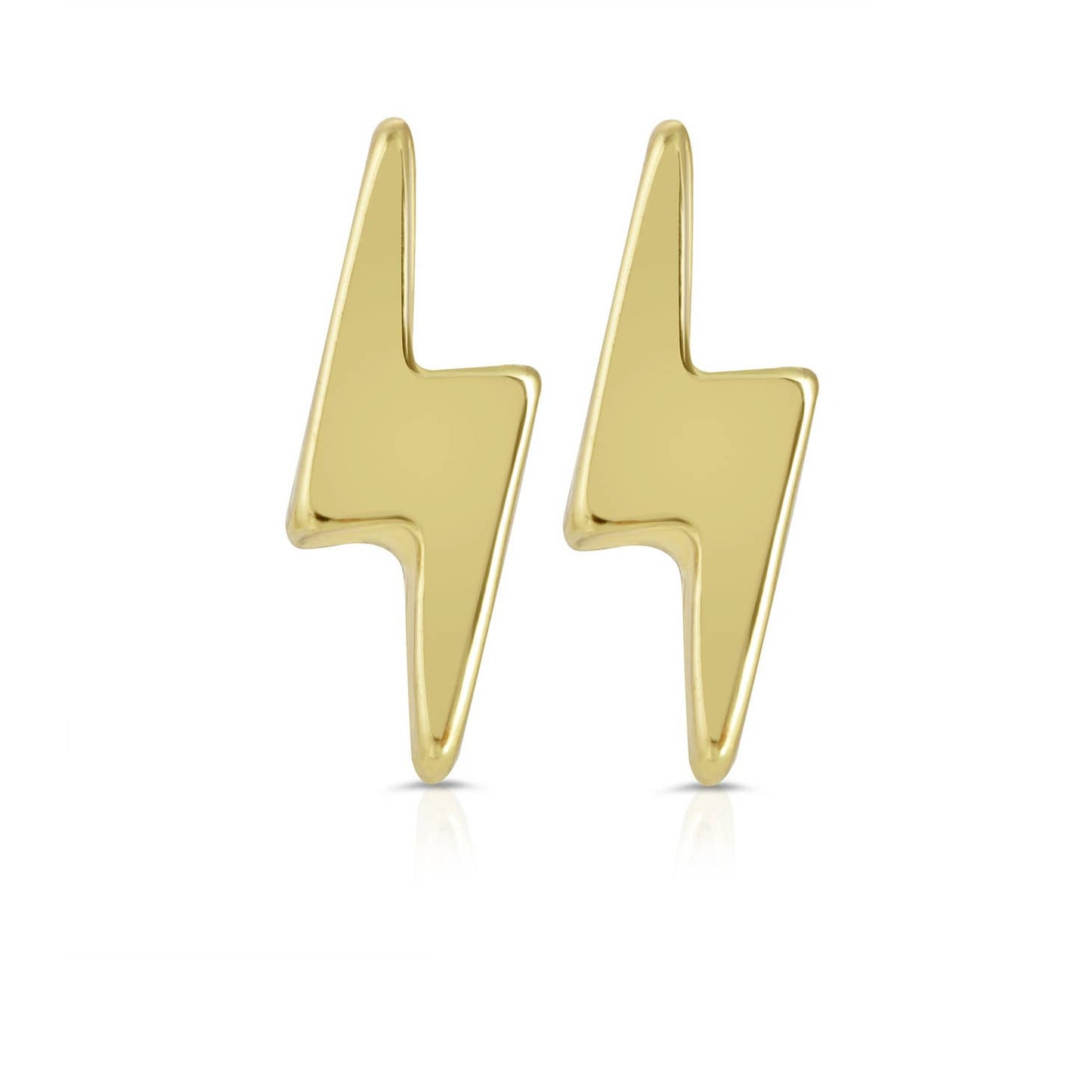 Electric Bolt Gold Earrings - Favorite Little Things Co