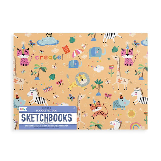 Doodle Pad Duo Sketchbooks Safari Party - Favorite Little Things Co