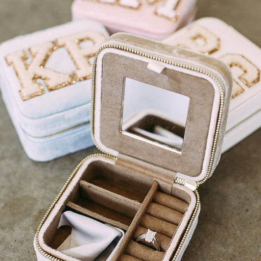 Beige Velvet Jewelry Box - Favorite Little Things Co