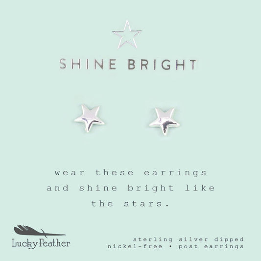 Dazzling Silver Star Earrings - Favorite Little Things