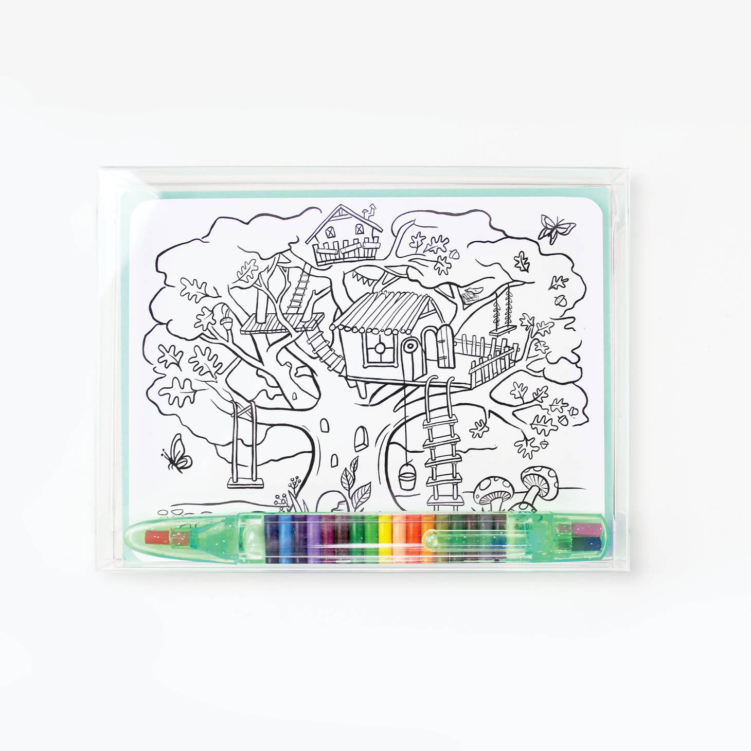 Kids Color-In Postcard Kit - Favorite Little Things