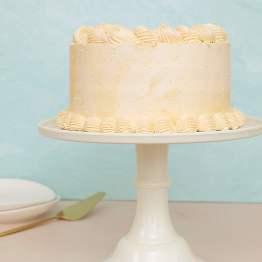 Melamine Cake Stand Linen/Cream