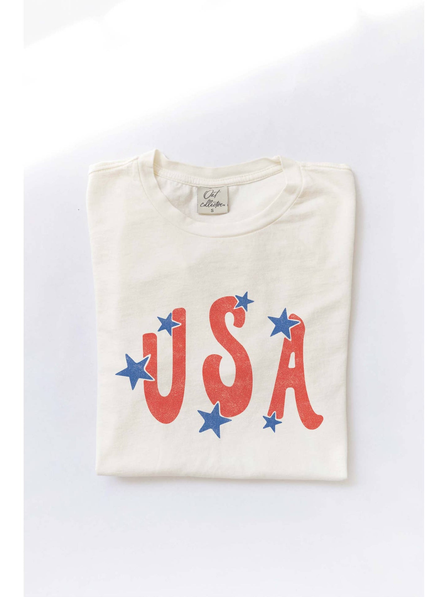 USA Graphic Tee Cream